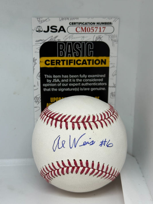 Al Weis New York Mets signed MLB Baseball Ball autographed JSA COA