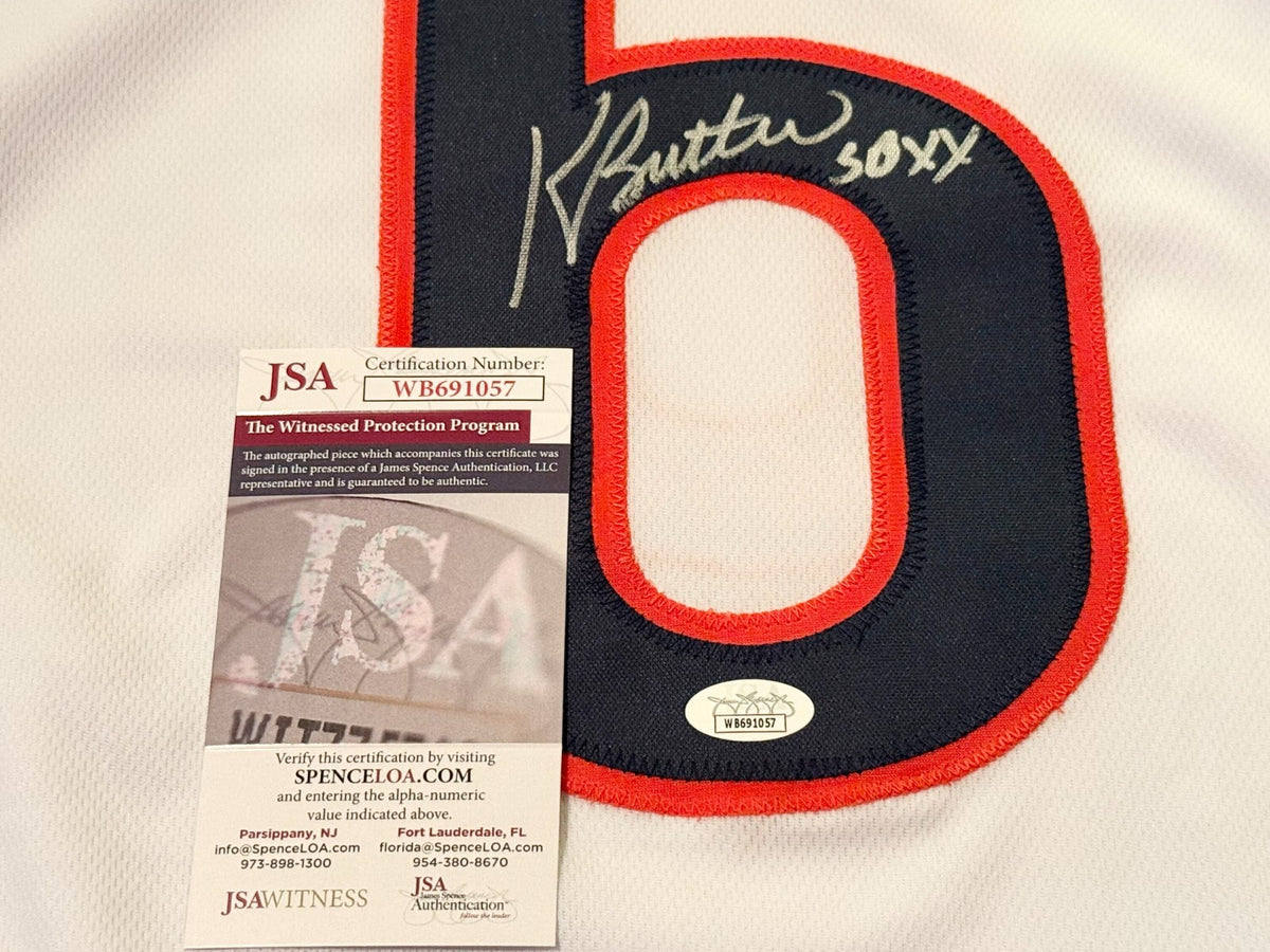 Kevin Butler Chicago Bears signed White Custom jersey W/ SB XX JSA Witnessed