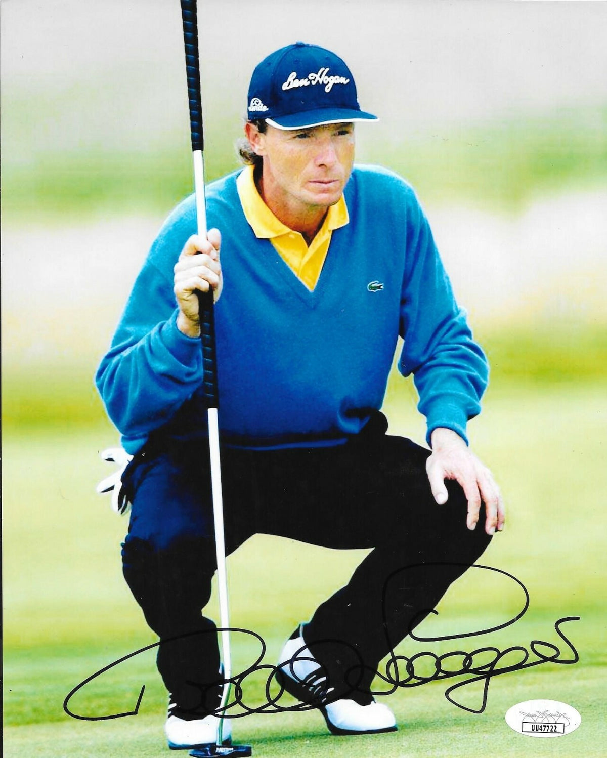 Bernhard Langer signed 8x10 photo autographed Masters 2 JSA