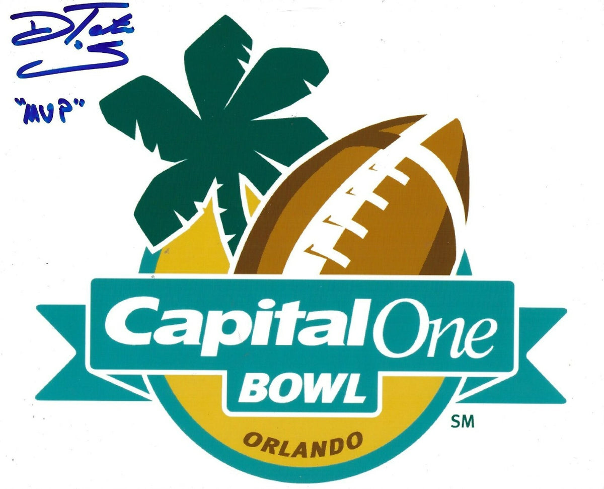 Drew Tate Iowa Hawkeyes signed Capital One Bowl 8x10 photo W/ MVP Inscription