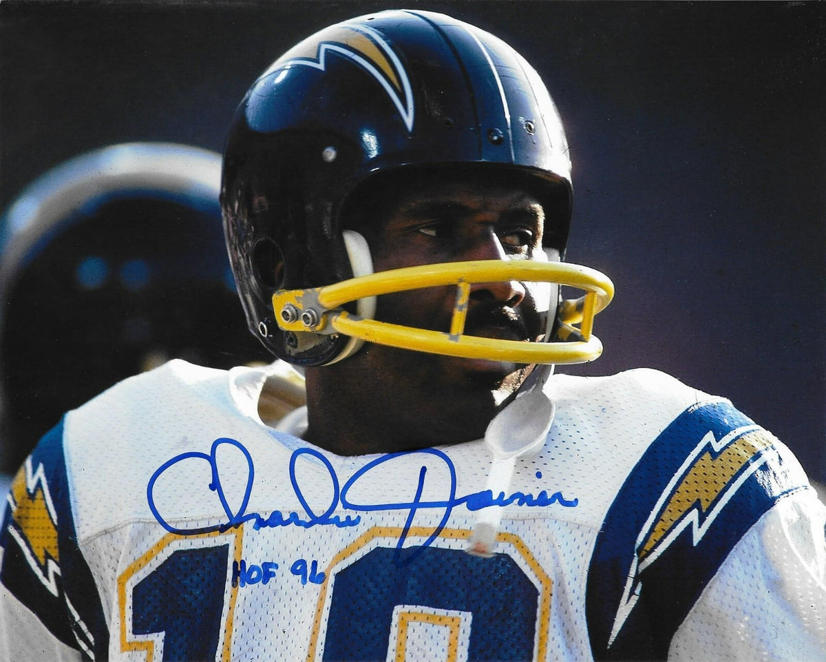 Charlie Joiner signed San Diego Chargers 8x10 photo W/ HOF Inscription