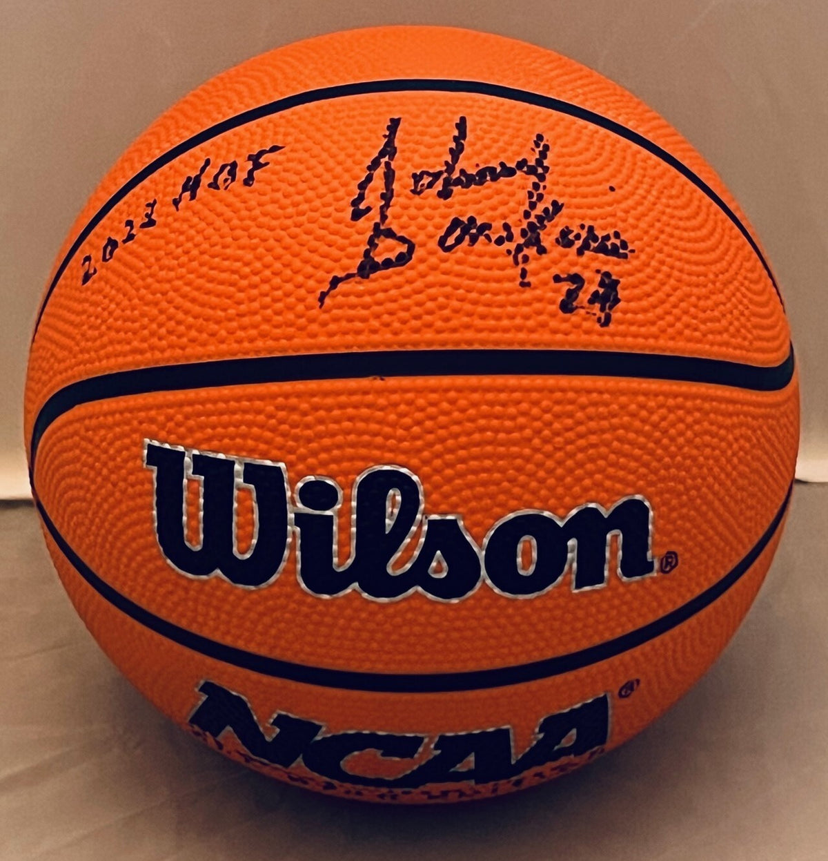 Johnny Dawkins Duke Blue Devils signed mini NCAA Basketball Ball autographed