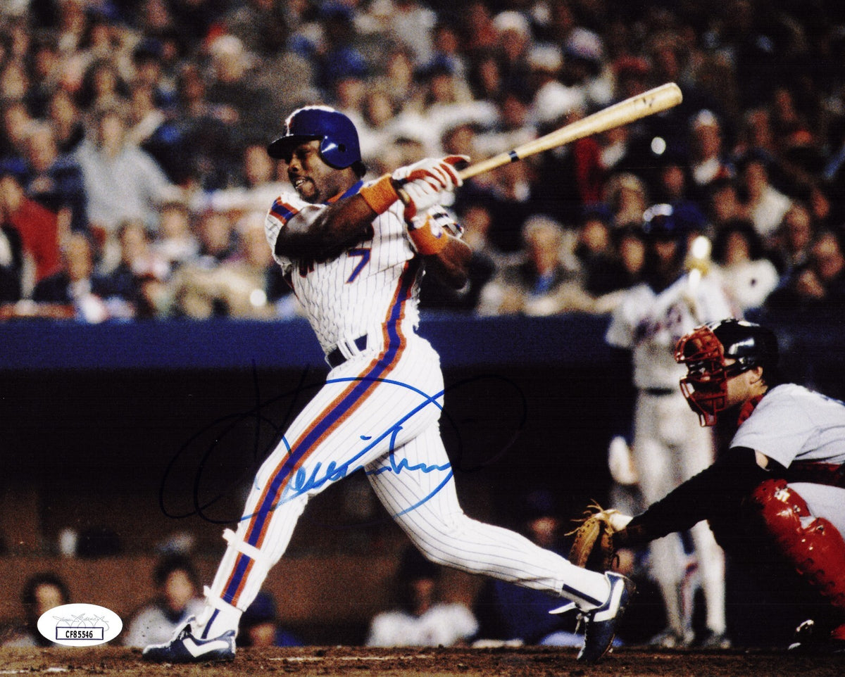Kevin Mitchell signed New York Mets 8x10 photo autographed JSA COA