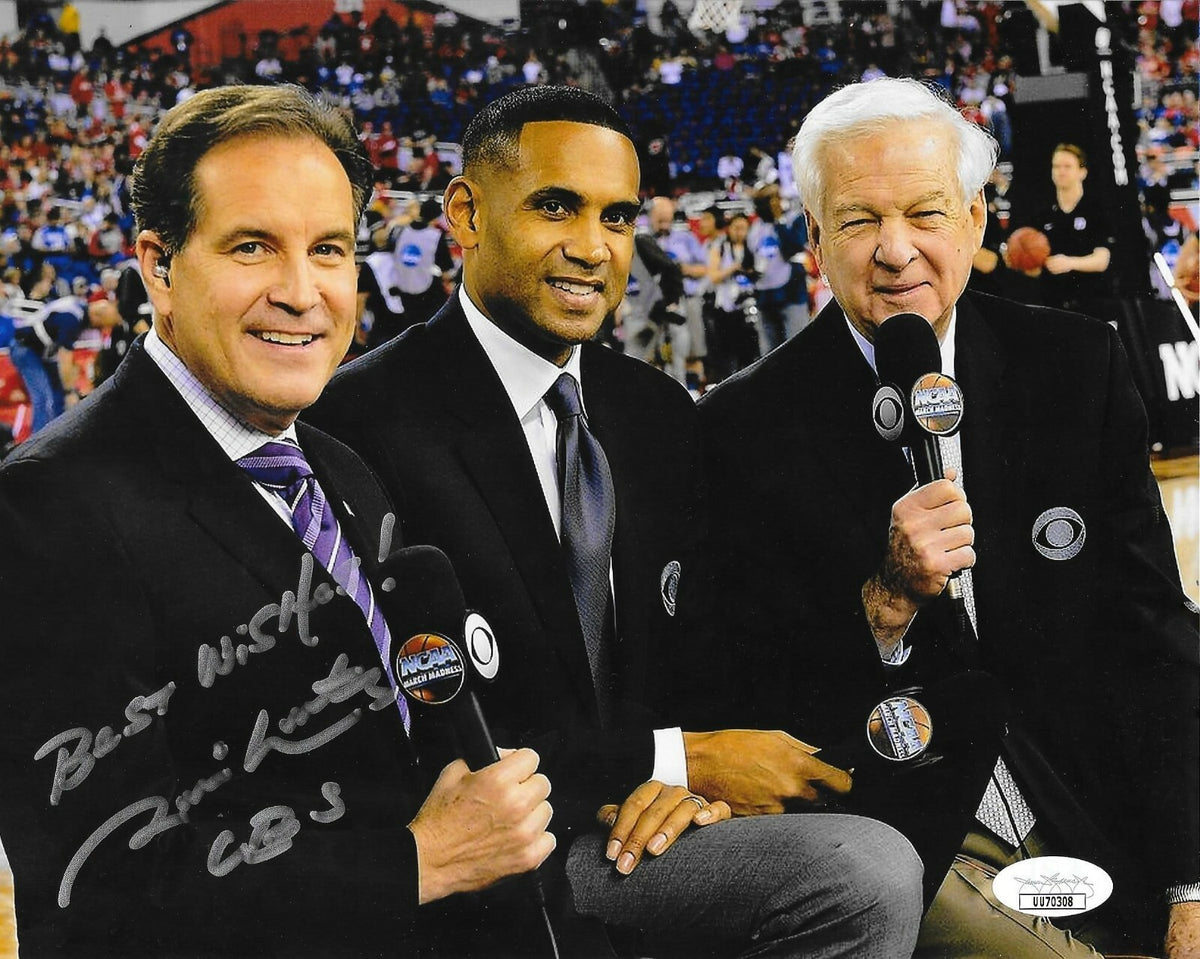 Jim Nantz CBS Sports signed NCAA Basketball 8x10 photo autographed JSA