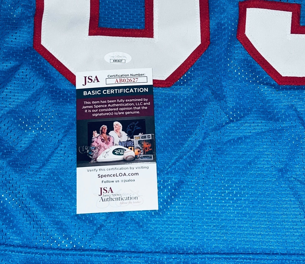 Elvin Bethea Houston Oilers signed Custom jersey autographed W/ HOF Inscrip. JSA