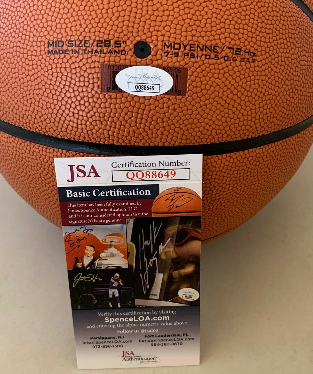 Aari McDonald Arizona Wildcats signed Nike Elite Basketball Ball ATL Dream JSA