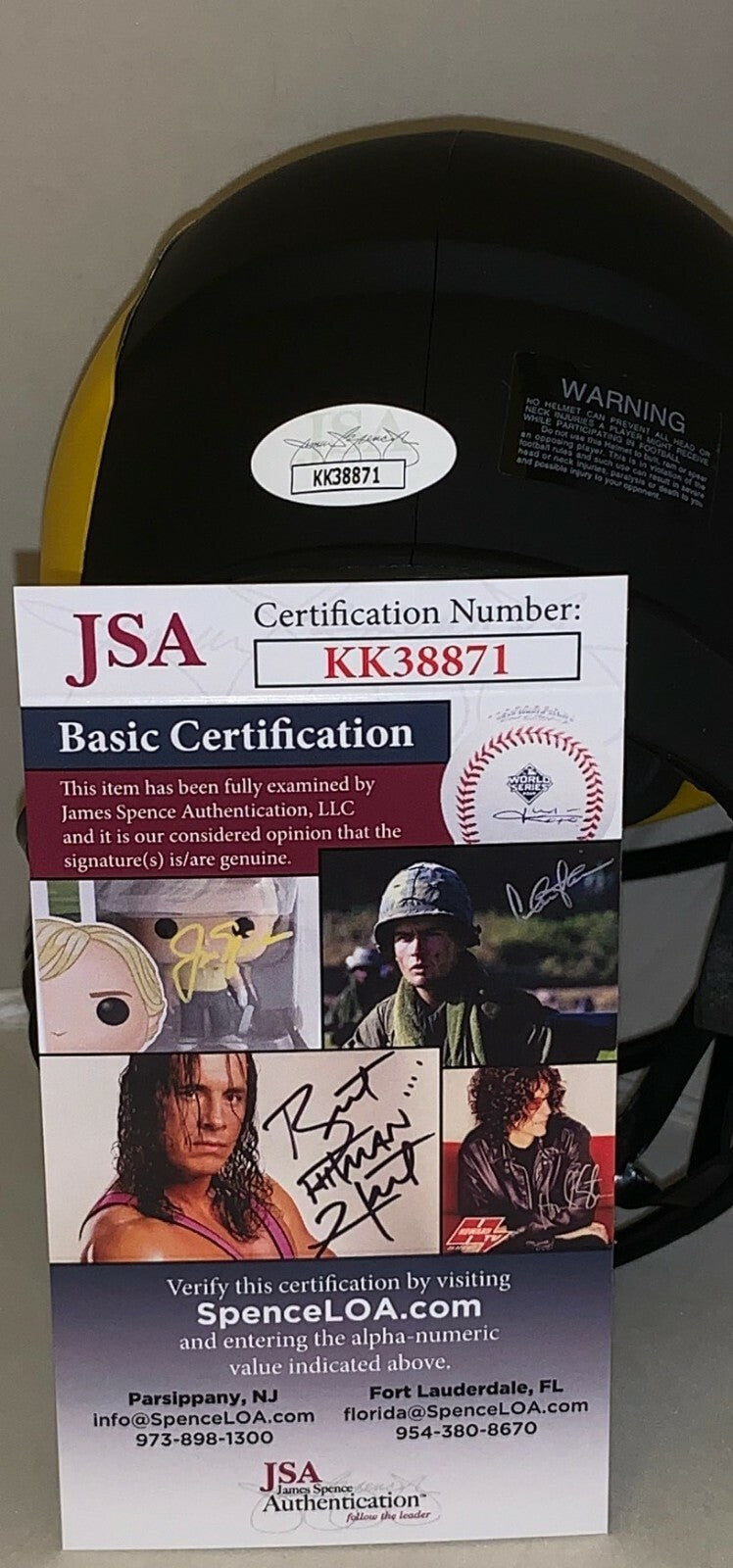 Kurt Warner signed Rams Eclipse mini helmet autographed Exact Proof JSA