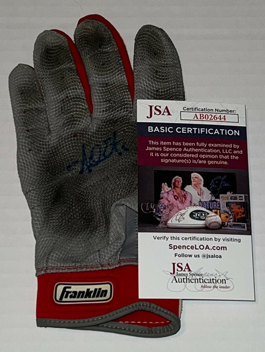 Adam Eaton White Sox Nationals signed Game Used Batting Glove autographed JSA