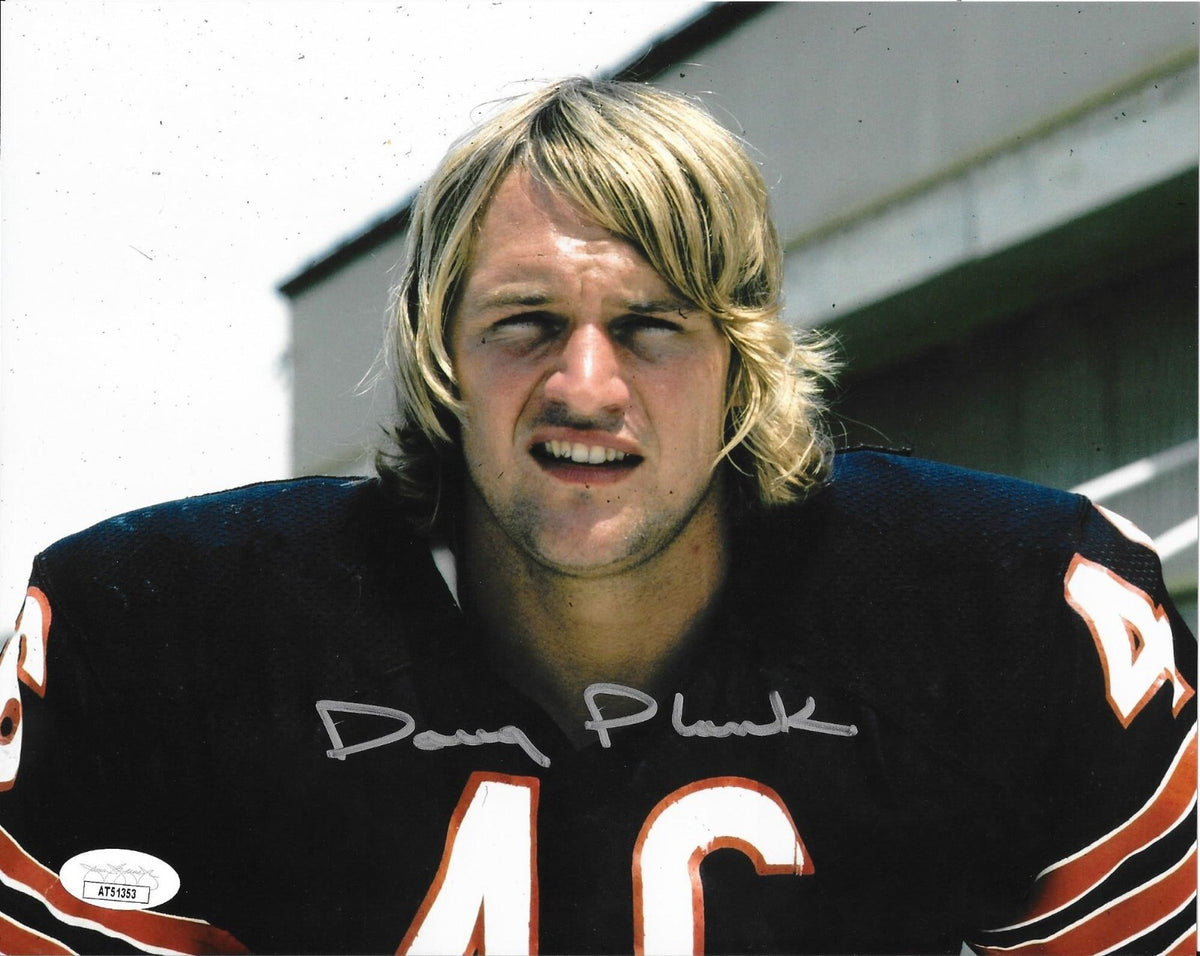 Doug Plank signed Chicago Bears 8x10 photo autographed #1 JSA