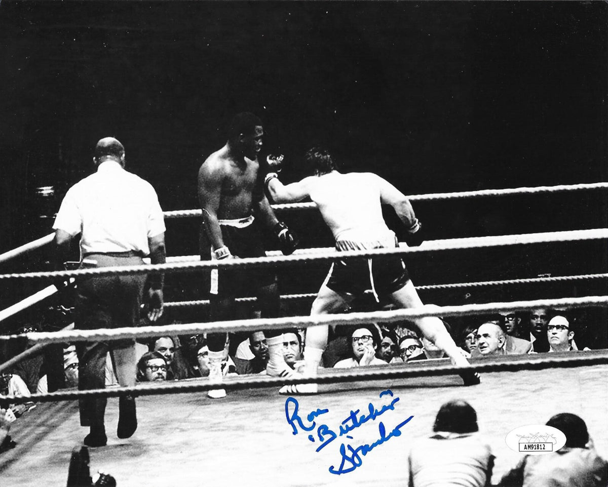 Ron Stander "The Council Bluffs Butcher" signed Boxing 8x10 photo #6 JSA