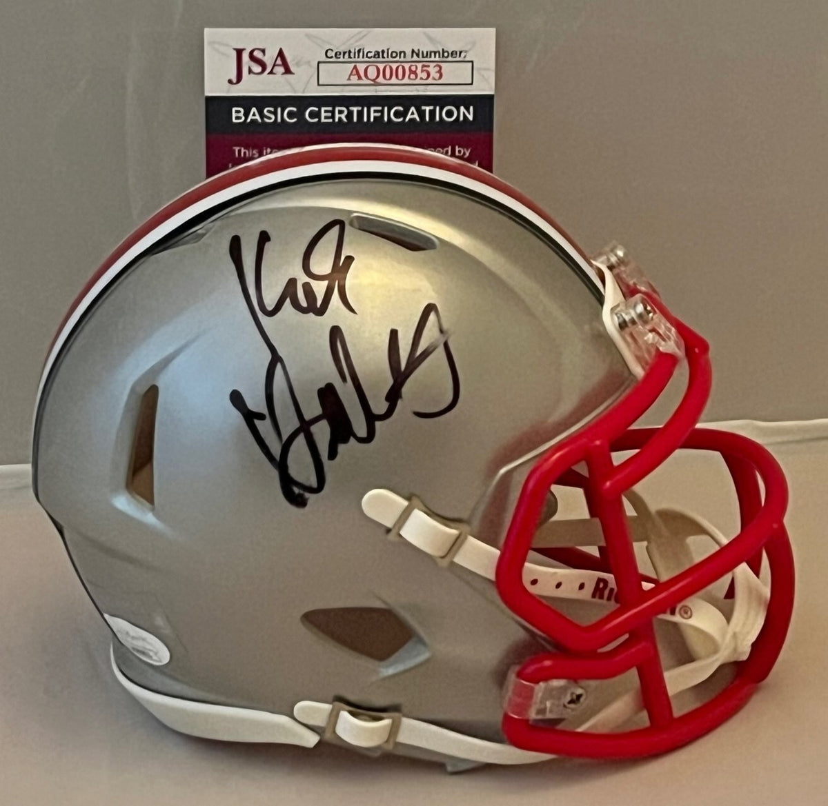Kirk Herbstreit signed Ohio State Buckeyes Flash mini helmet autographed JSA COA