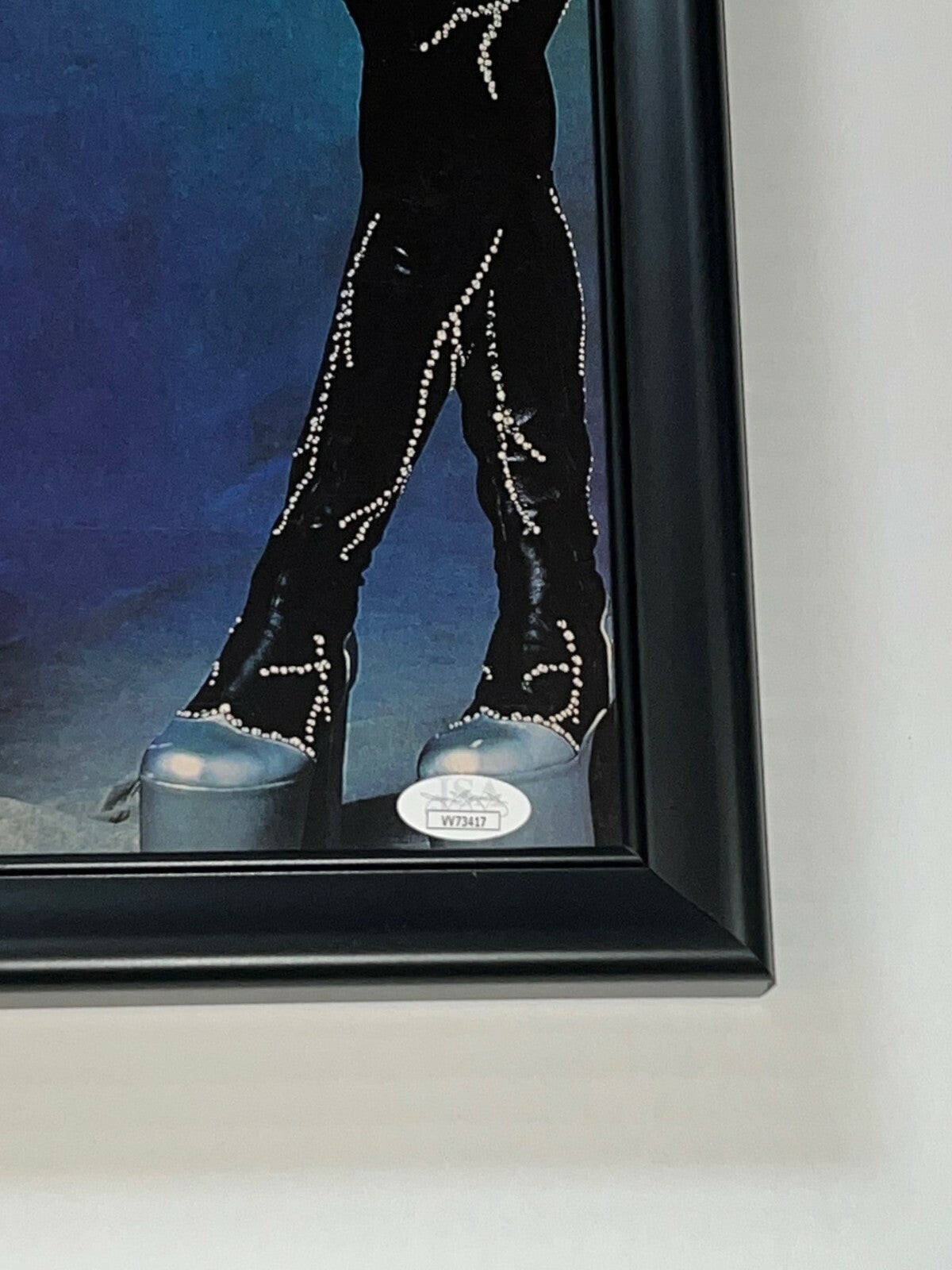 Gene Simmons signed Framed Kiss Poster autographed JSA Certified