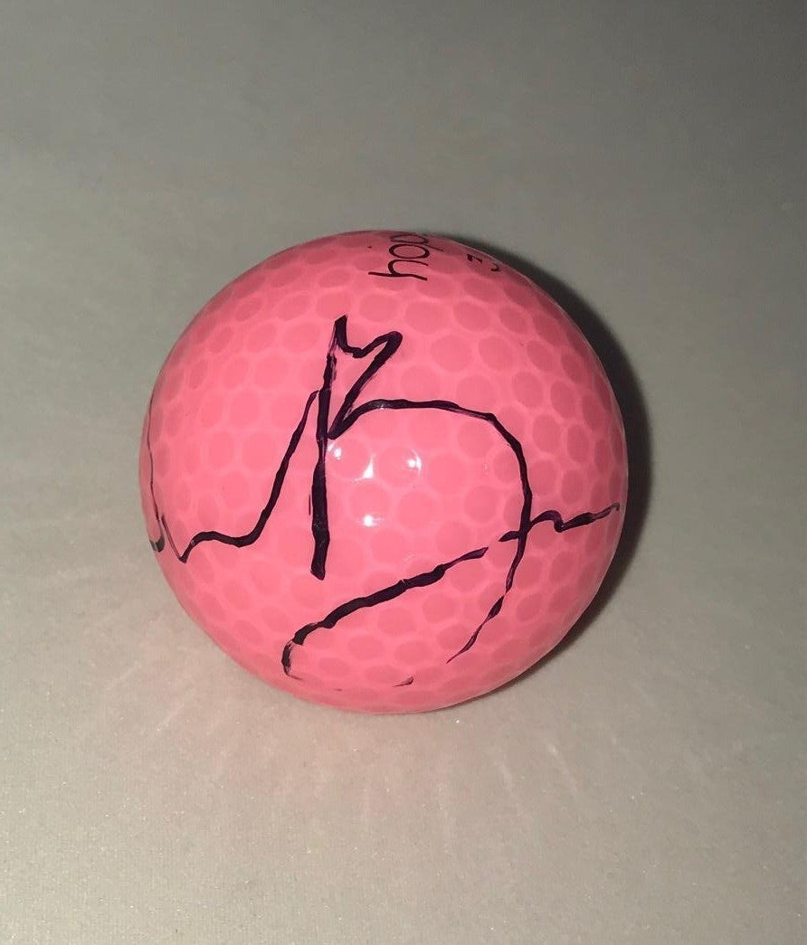 Moriya Jutanugarn signed Pink Wilson Hope Golf Ball autographed LPGA 