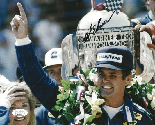 Al Unser Sr. Indy 500 signed Racing 8x10 photo autographed Big Al 6 JSA
