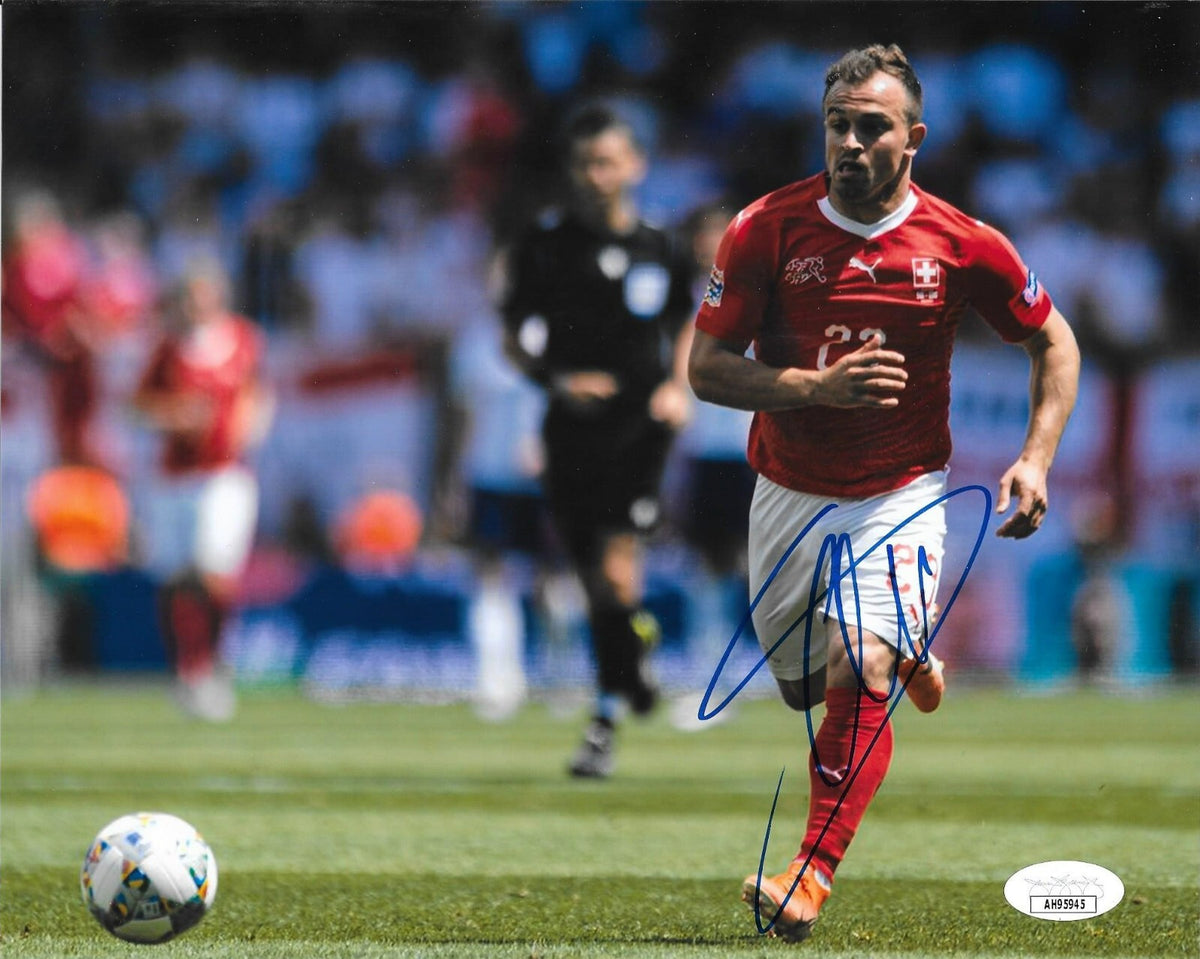 Xherdan Shaqiri Liverpool signed Switzerland Soccer 8x10 photo autographed 2 JSA