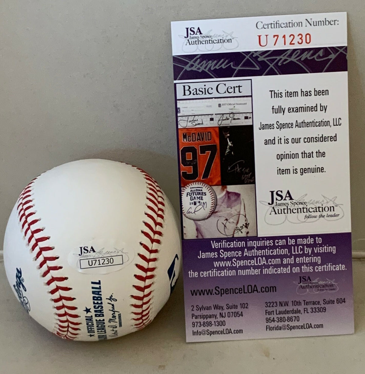 Joe Maddon Chicago Cubs signed Official MLB Baseball Ball autographed Angels JSA