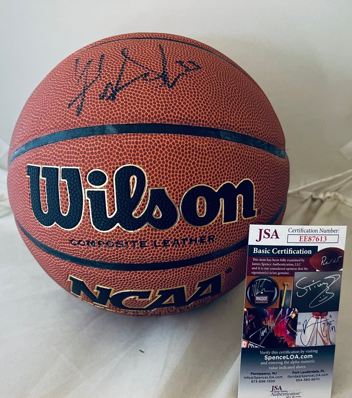 Katie Lou Samuelson UConn Huskies signed NCAA Basketball Ball autographed JSA