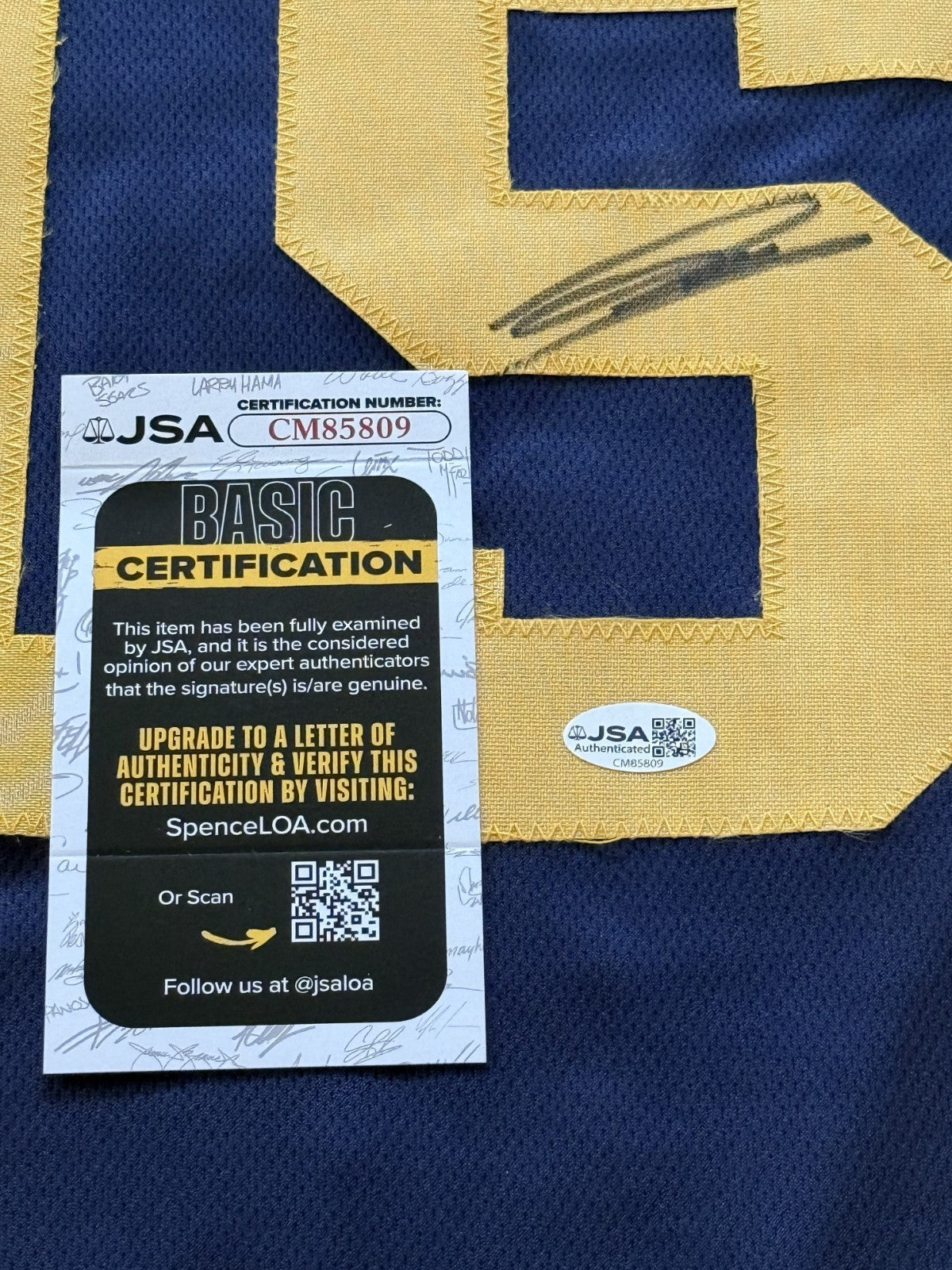 Aday Mara Michigan Wolverines signed Custom jersey autographed JSA COA