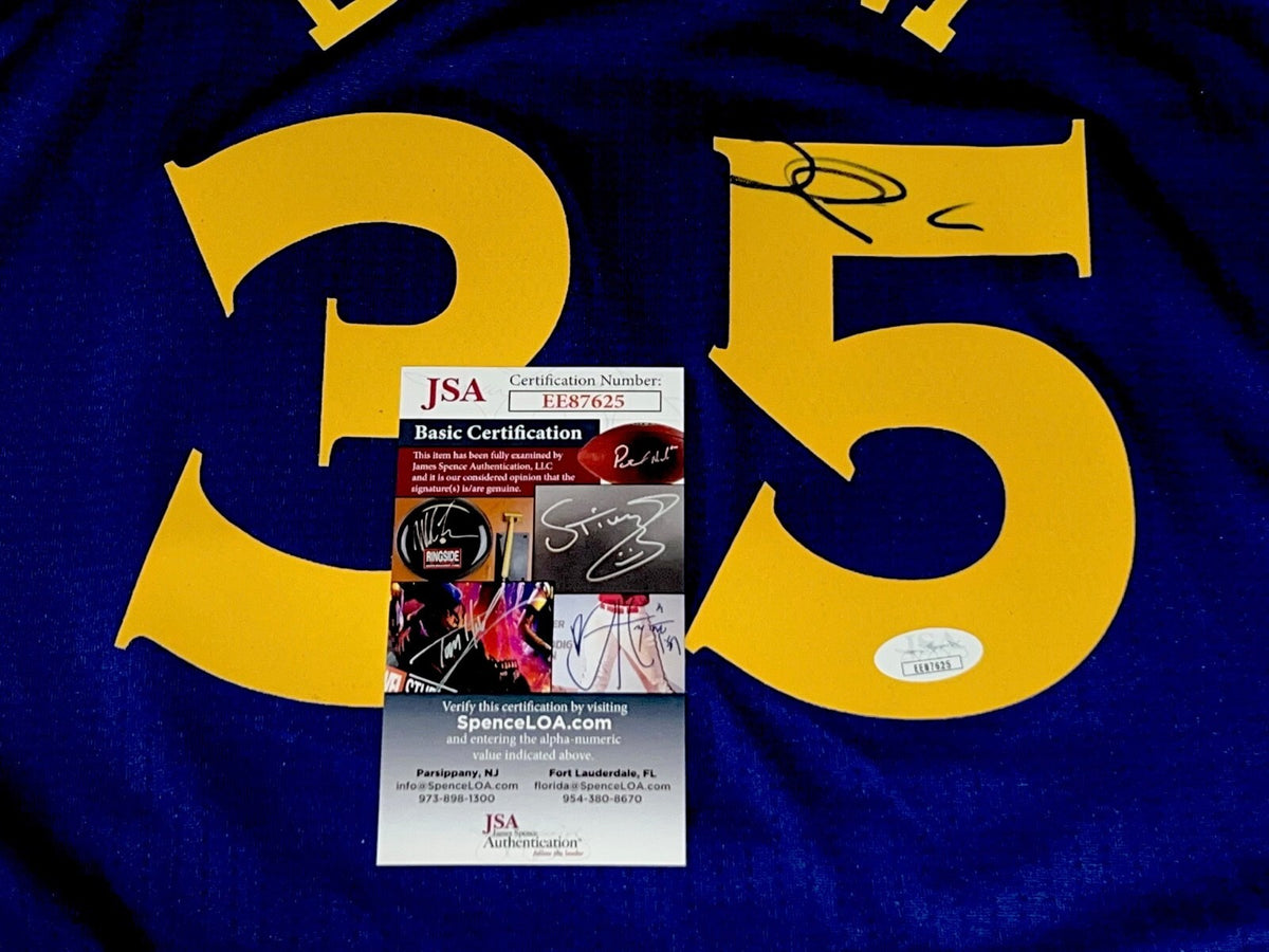 Kevin Durant signed Golden State Warriors Adidas Swingman Large jersey JSA