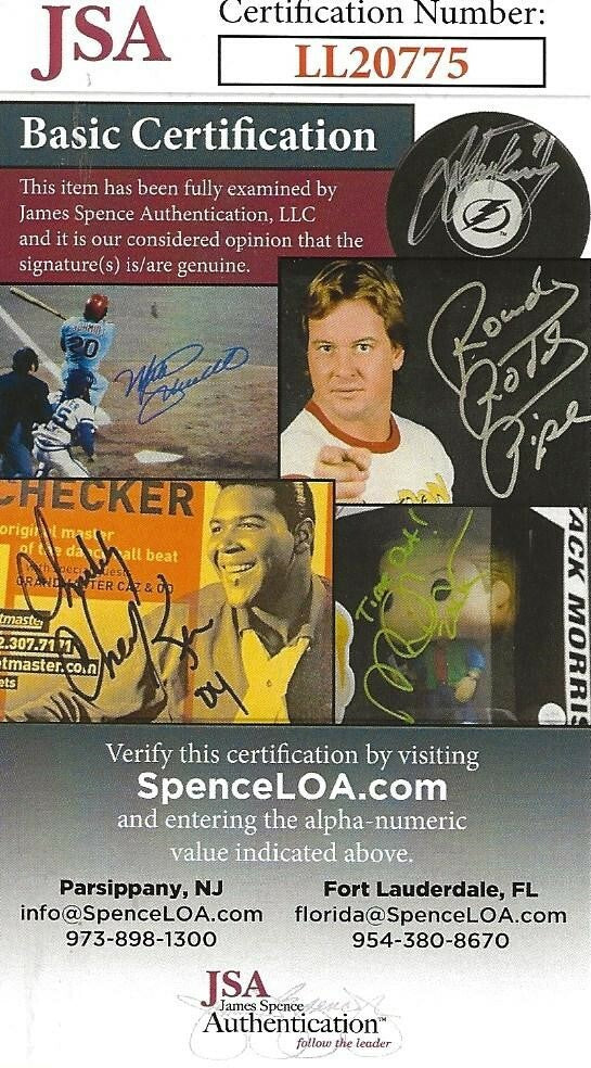 John LeClair signed Pittsburgh Penguins 8x10 photo autographed JSA