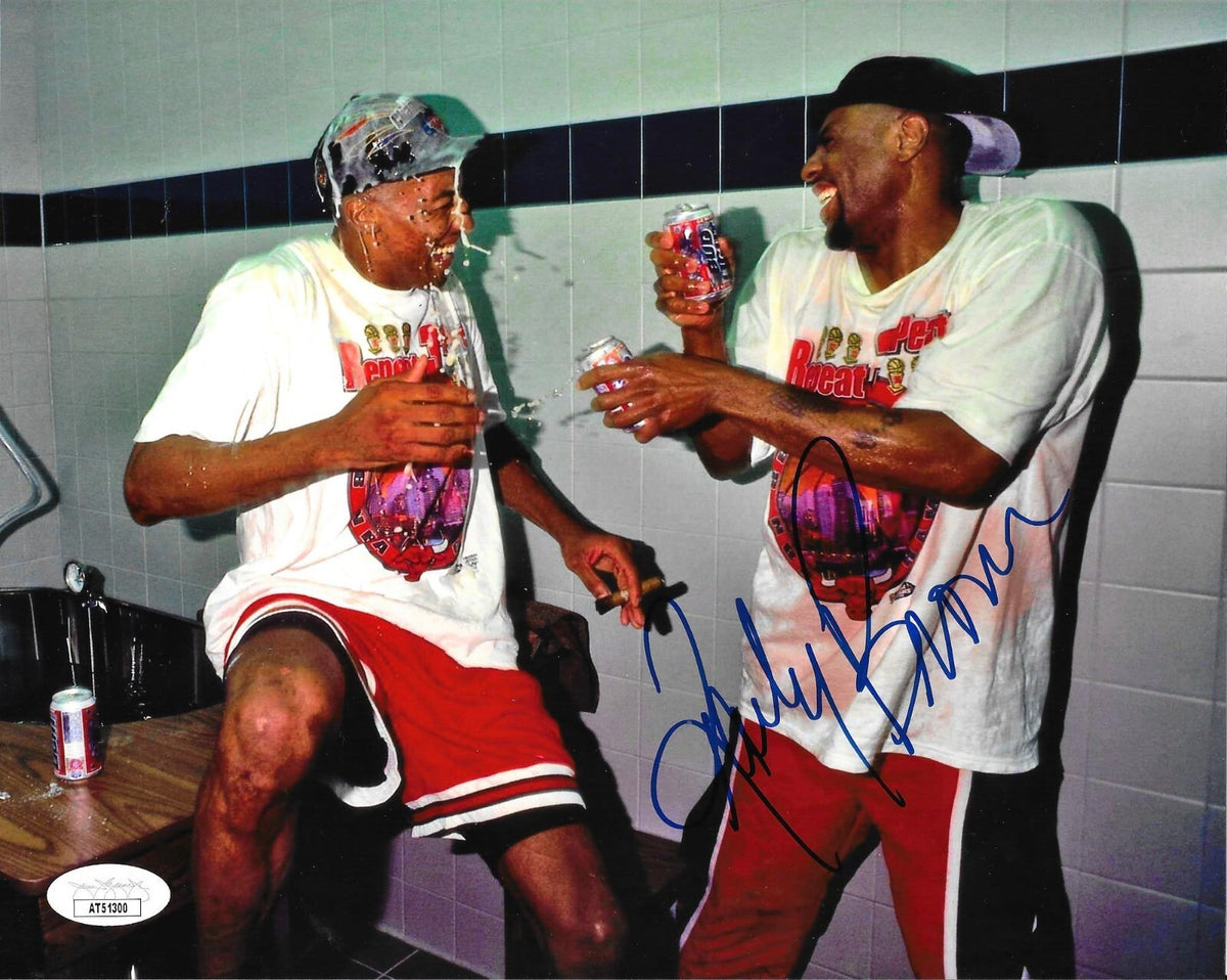 Randy Brown signed Chicago Bulls Championship 8x10 photo autographed JSA