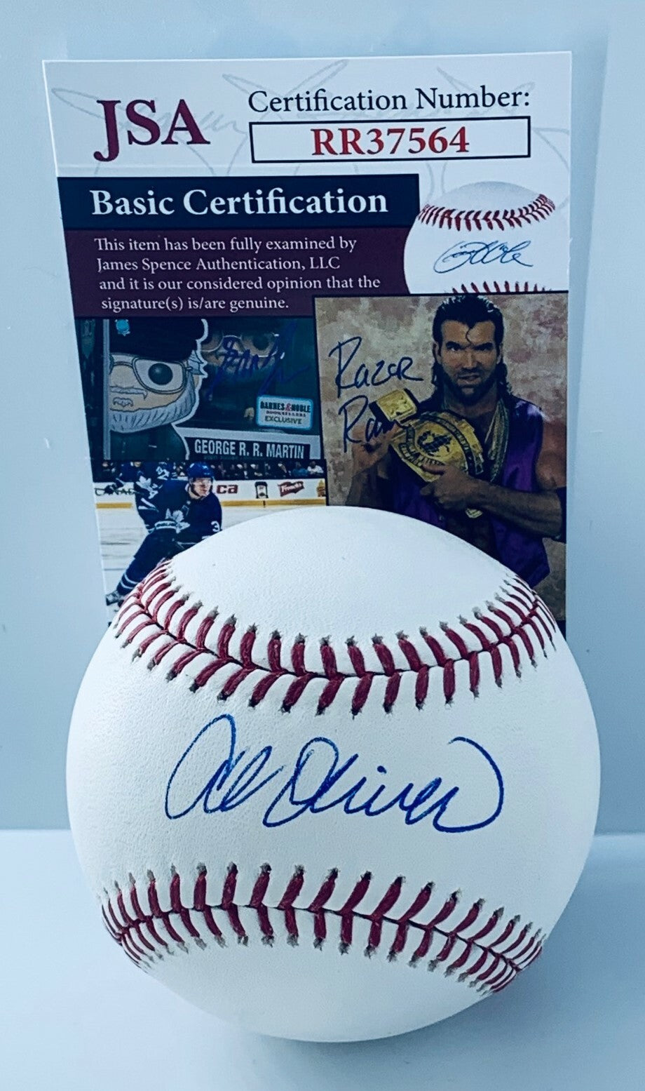 Al Oliver Pittsburgh Pirates signed MLB Baseball Ball autographed JSA