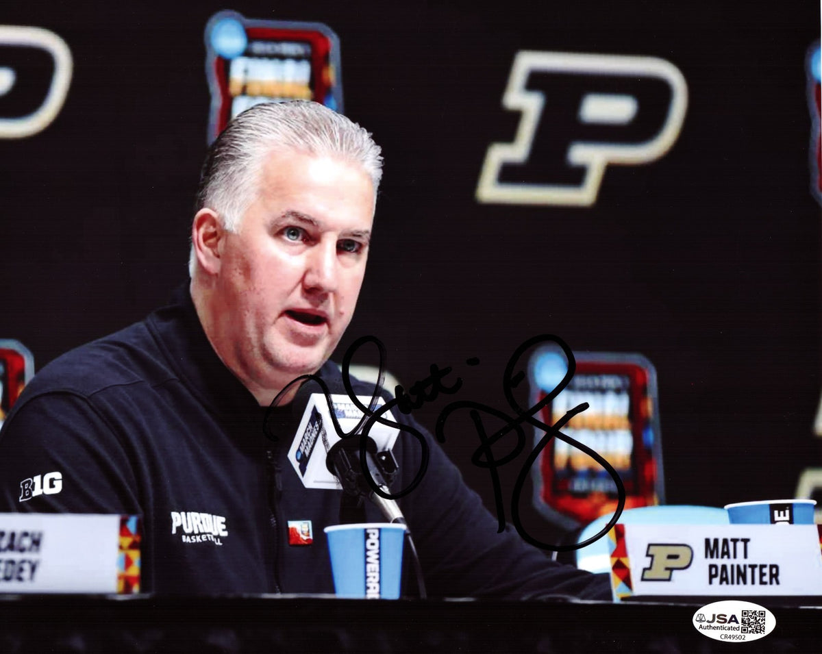 Matt Painter signed Purdue Boilermakers 8x10 photo autographed #2 JSA