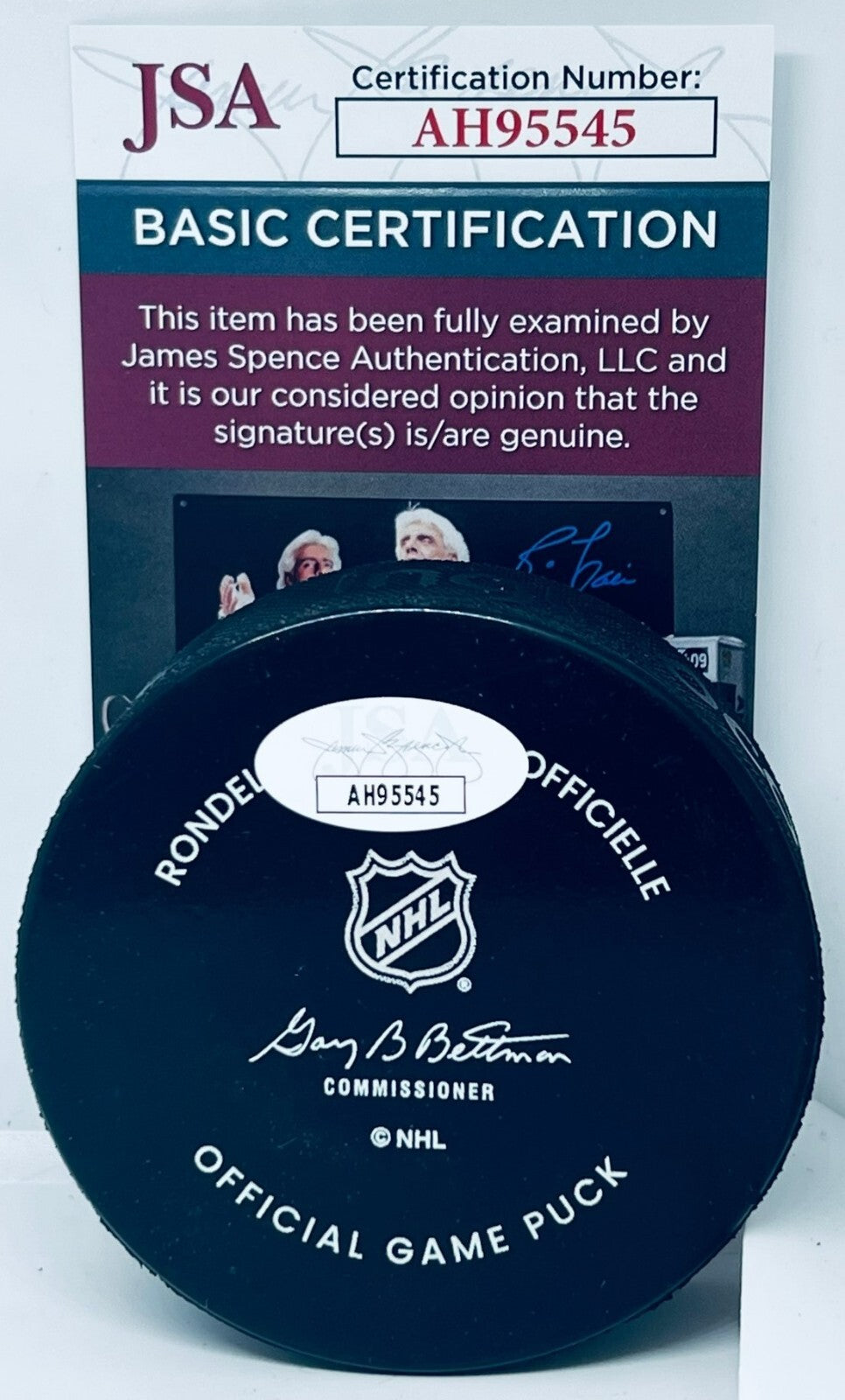 Ryan Johansen signed Nashville Predators Official Game Puck autographed JSA