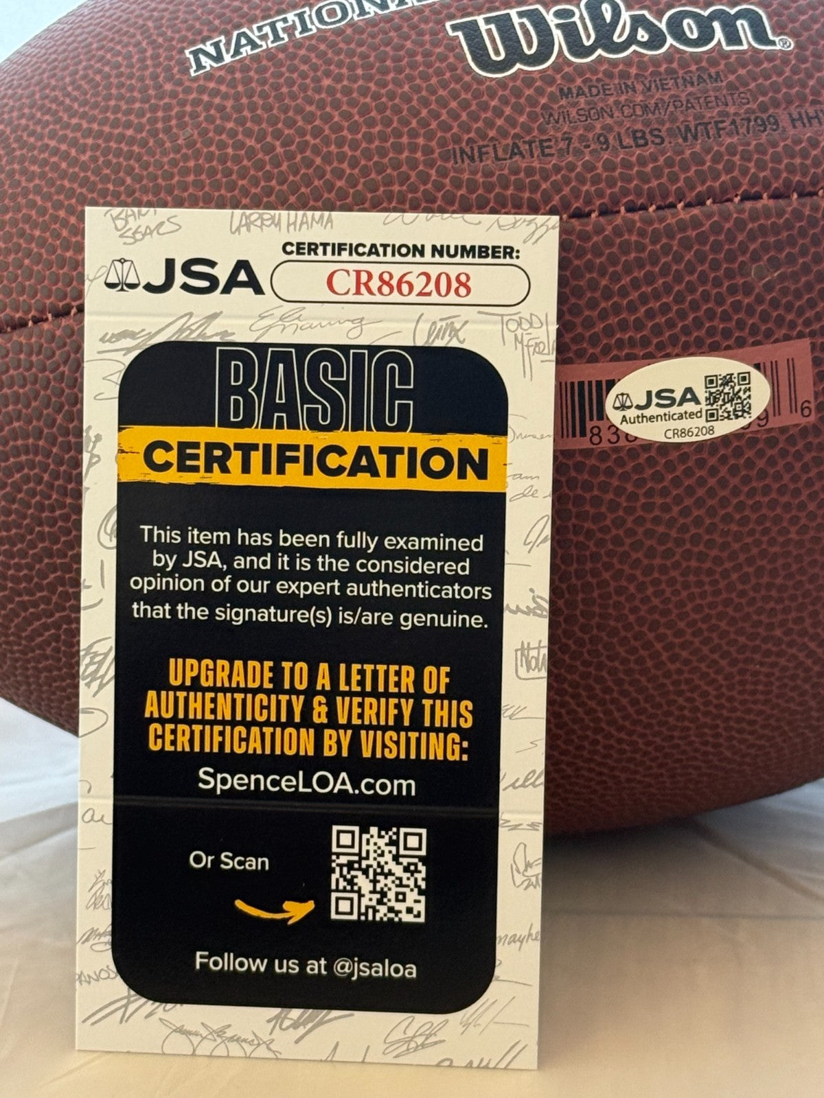 Drew Allar Pittsburgh Steelers signed NFL Football autographed JSA