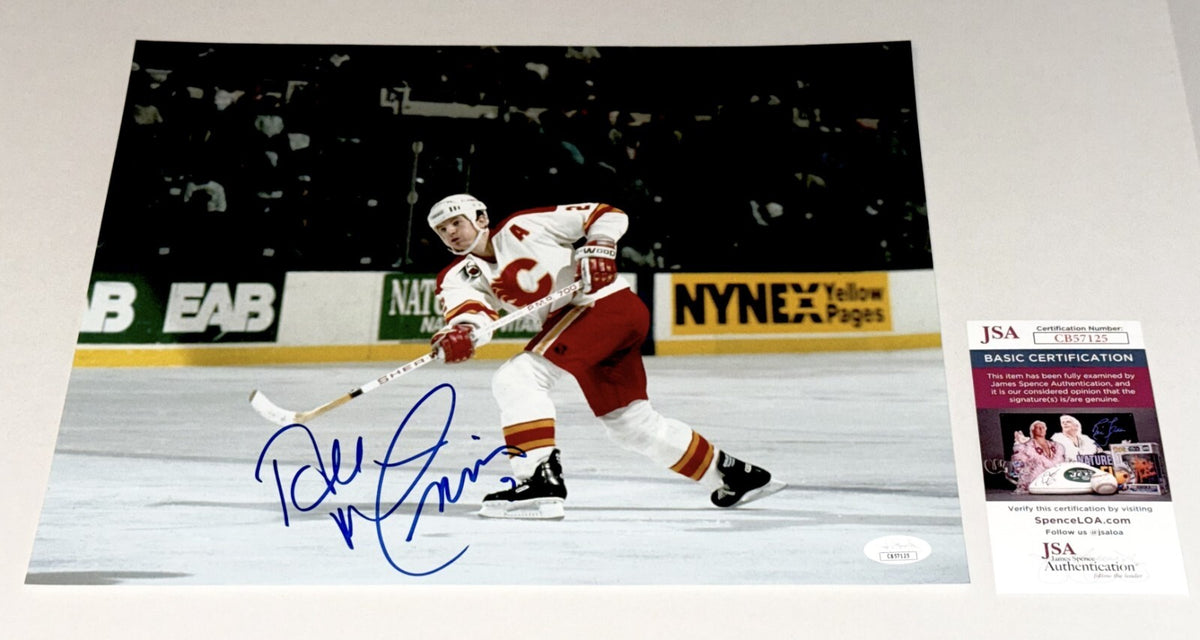Al MacInnis signed Calgary Flames 11x14 photo autographed JSA