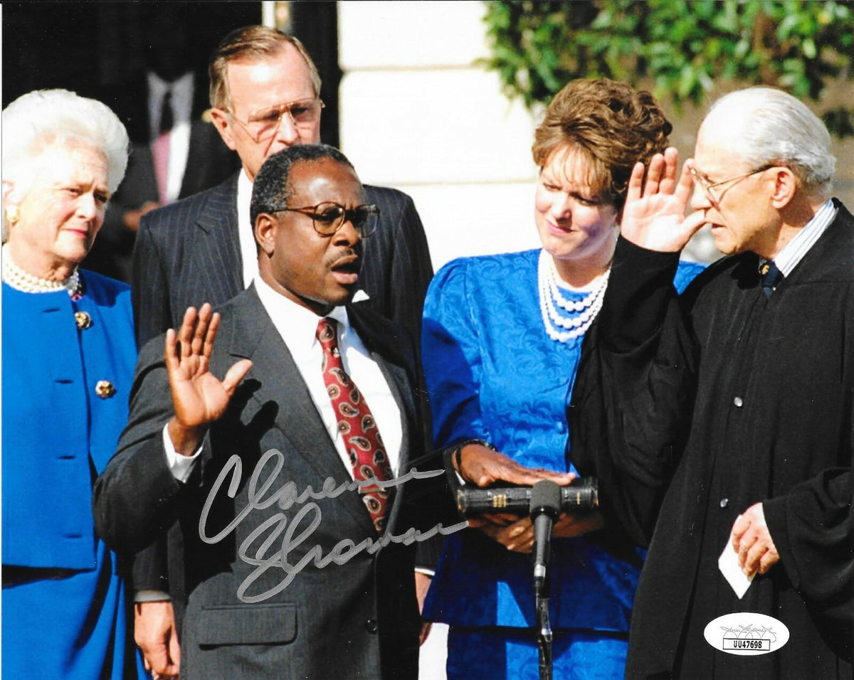 Clarence Thomas Supreme Court Justice signed 8x10 photo autographed 5 JSA