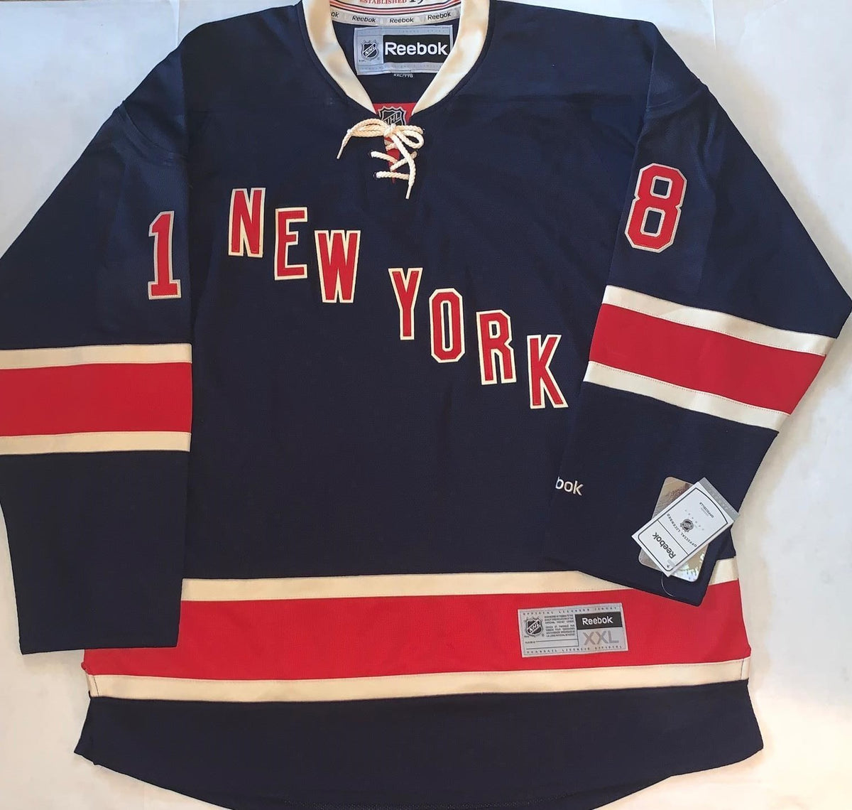 Marc Staal signed New York Rangers Reebok Premier jersey autographed JSA