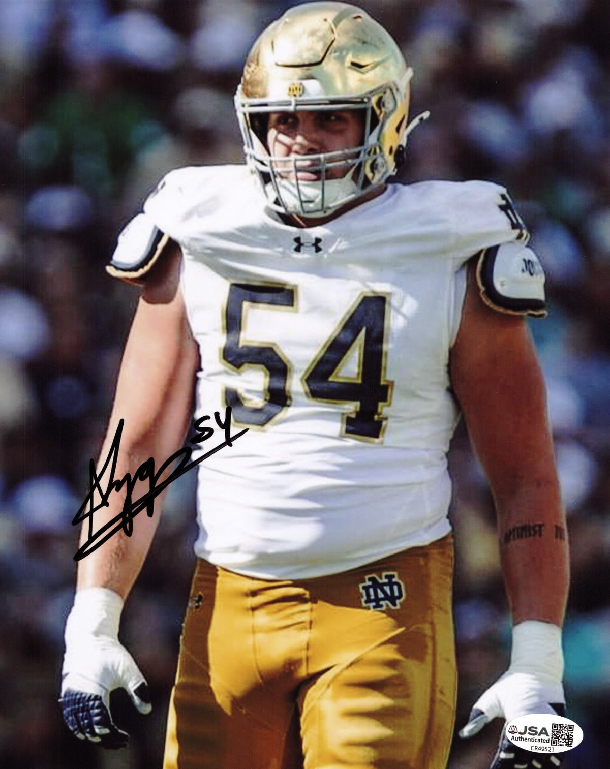 Anthonie Knapp signed Notre Dame Fighting Irish 8x10 photo autographed #2 JSA