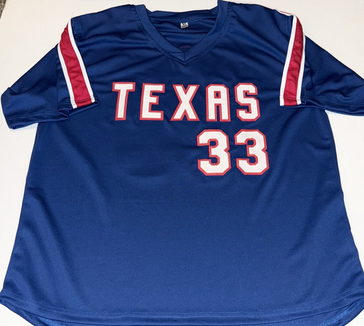 Jose Canseco signed Texas Rangers Custom jersey W/ 462 HR Inscrip JSA Witnessed