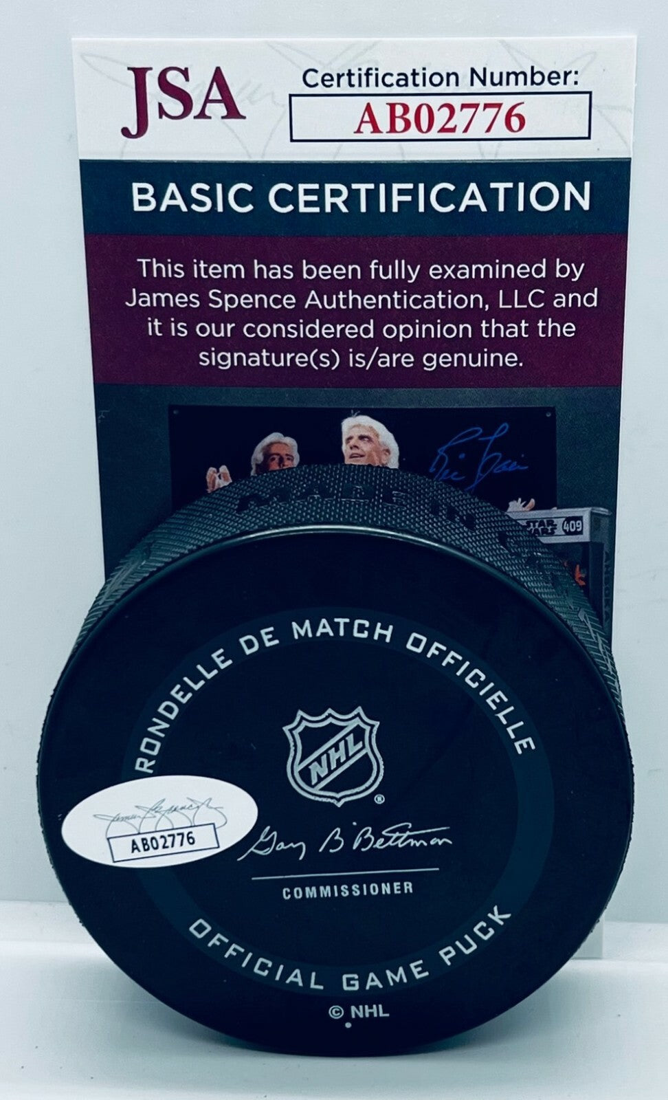 Sam Girard signed Colorado Avalanche Official Game Puck autographed Avs JSA