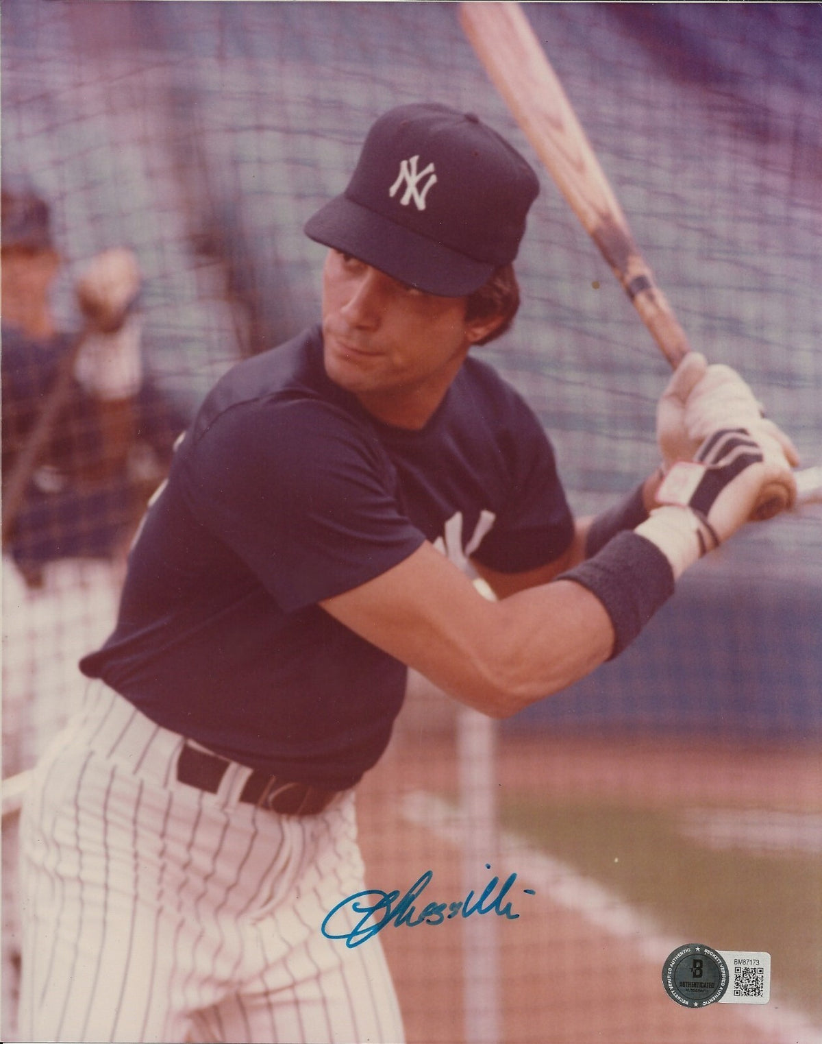 Lee Mazzilli signed New York Yankees 8x10 photo autographed Beckett COA