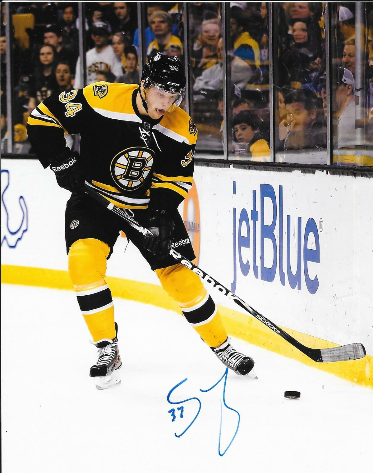 Carl Soderberg signed Boston Bruins 8x10 photo autographed 