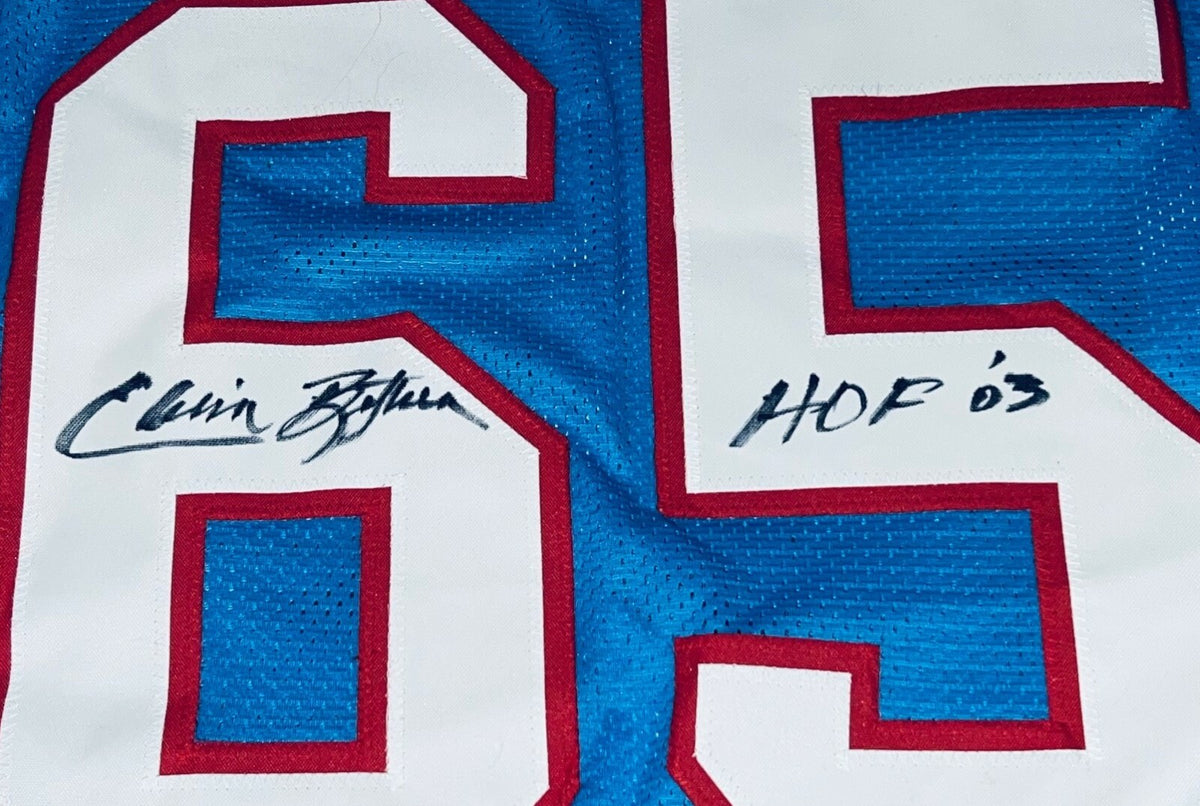 Elvin Bethea Houston Oilers signed Custom jersey autographed W/ HOF Inscrip. JSA