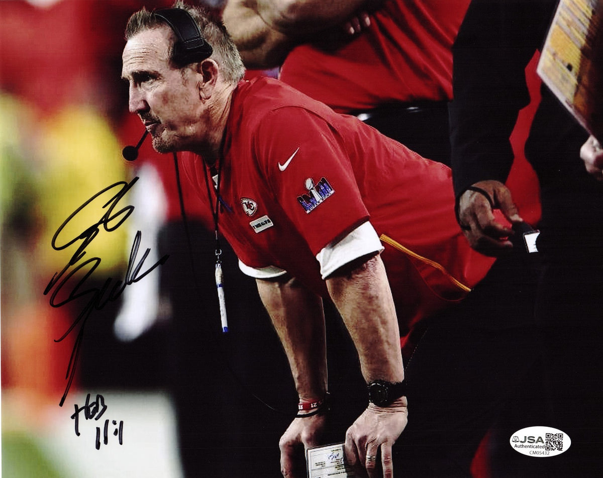 Steve Spagnuolo signed Kansas City Chiefs 8x10 photo autographed #1 JSA